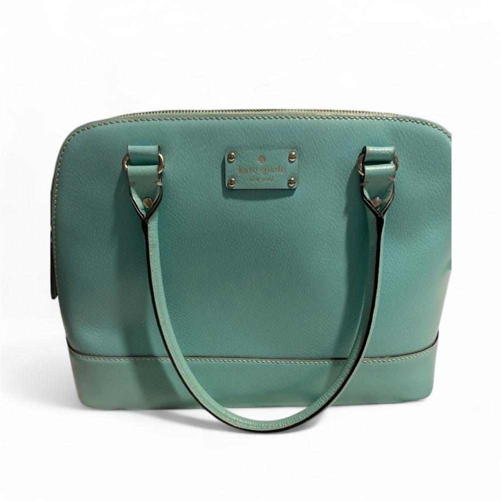 Kate Spade Tiffany Blue Leather Wellesley Rachelle Satchel